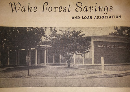 Wake Forest Bank History